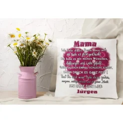 Mama Kissen mit Namen - Geschenk zum Geburtstag Mama - Geschenke für Frauen