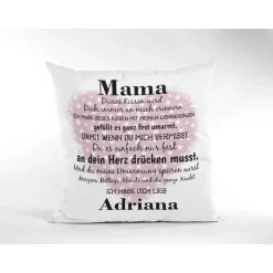 Mama Kissen personalisiert mit Namen - Geschenk zum Muttertag - Geschenke Frauen
