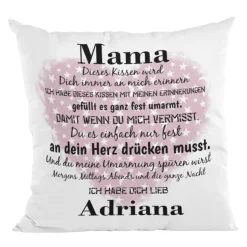 Mama Kissen personalisiert mit Namen - Geschenk zum Muttertag - Geschenke Frauen
