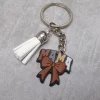 Mama Schlüsselanhänger personalisierbar mit Schleife & Quaste – Geschenk für Mütter