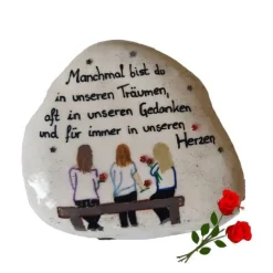 Manchmal in unseren Träumen - Freundschafts-Trauerstein