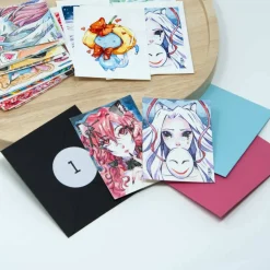 Manga Adventskalender Sammelkarten | Geschenkidee für Manga Anime Fans | Original Zeichnungen PsychoKitty