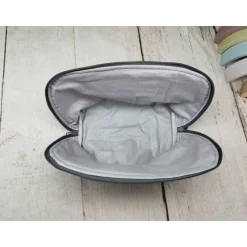 Mappe/Kosmetiktasche Comic blau in 3 Größen – Federmäppchen & Stiftetasche aus