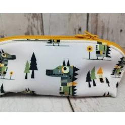 Mappe/Kosmetiktasche Krokodil in 3 Größen – Federmäppchen & Stiftetasche aus