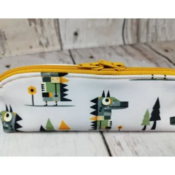 Mappe/Kosmetiktasche Krokodil in 3 Größen – Federmäppchen & Stiftetasche aus