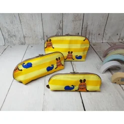 Mappe/Kosmetiktasche Sendung mit der Maus gelb in 3 Größen – Federmäppchen & Stiftetasche aus