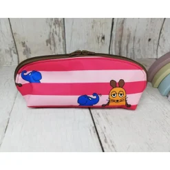 Mappe/Kosmetiktasche Sendung mit der Maus pink in 3 Größen – Federmäppchen & Stiftetasche aus Softshe