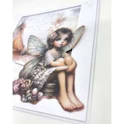 Maritime Geburtstagskarte mit Elfe – Glückwunschkarte Strand & Urlaub im Tippi Zelt– personalisierbar