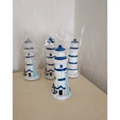 Maritime Tischdekoration Sommer Strandkorb Leuchtturm Muscheln Geschenkidee