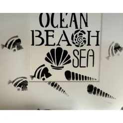 Maritimer Bilderrahmen mit Ostsee-Spruch – Geschenk für Freundin, skandinavische Deko mit Strandgut