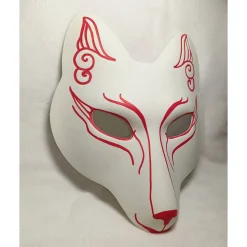 Maske, Fuchs, japanisch, Kabuki, Kitsune, handbemalt