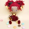 Mädchen Puppe, gehäkelte Puppe, Handgemachte Unikat Puppe gehäkelt, Hälelpuppe Sammelpuppe aus hochwertigem Garn, Puppe