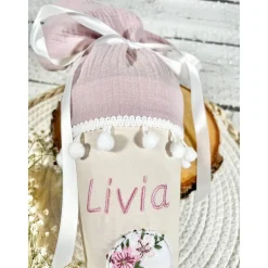 Mädchen Schultüte Geschwistertüte Ente Liese aus Stoff / Musselinstoff 35 cm