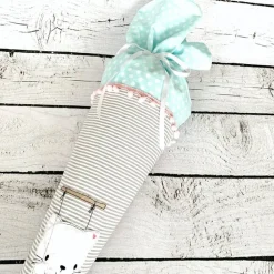 Mädchen Schultüte Katze Sissi aus Stoff personalisiert 70 cm