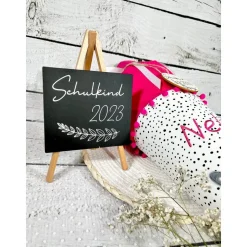 Mädchen Schultüte mit flauschigem Hase Marie aus Stoff 70 cm