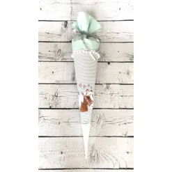 Mädchen Schultüte Pferd Lulu aus Stoff personalisiert 70 cm