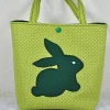 -Mädchentasche mit Hasen-Motiv, Kindergartentasche, Einkaufstasche,Kinderhandtasche