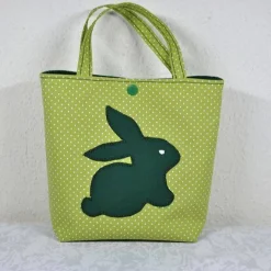 -Mädchentasche mit Hasen-Motiv, Kindergartentasche, Einkaufstasche,Kinderhandtasche