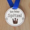 Medaille Krone "Spitze!" aus Holz