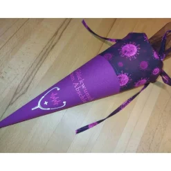 Medizinische Abschlusstüte (Doktor, Pflegeberuf etc.) - Personalisierbar mit Namen pink