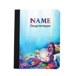 Meerjungfrau Zeugnismappe personalisiert | Zeugnismappe | Zeugnismappe mit Namen | Urkundenmappe