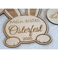 Meilensteinkarte "Mein erstes Osterfest 2025" für das erste Osterfest deines Babys 2025