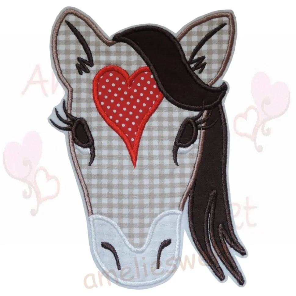 Mein 1. Schultag  Applikation Aufnäher braun rot schultüte nähen basteln kinder bügelbild