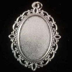 Memorial Brautstrauß Andenken Anhänger Cabochon 18x25mm silberfarbe mit eigenen Bild personalisiert