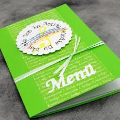 Menükarte Kommunion – Du bist ein Ton in Gottes Melodie