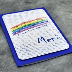 Menükarte Kommunion – Du bist ein Ton in Gottes Melodie (2)