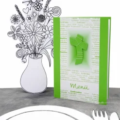 Menükarte Konfirmation, Kommunion & Firmung mit Kreuz