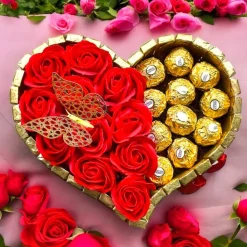 Merci Geschenk Geburtstag Pralinentorte Individuelle Geschenkidee Ferrero Rocher Seifen Rosen