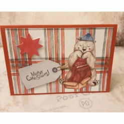 Merry Christmas - Bär - Weihnachtskarte