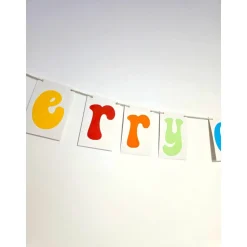 Merry Christmas Girlande/Frohe Weihnachten Girlande