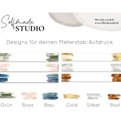 Meterstab mit Spruch 