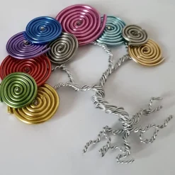 Mini Drahtschneckenbaum Geschenk/ Vatertag / Personalisierter Bilderrahmen / Lebensbaum /Geschenkidee Papa