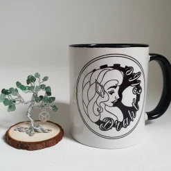 Mini Glücksbaum im Zeichen des Stiers - Kleiner Drahtbaum mit Edelsteinen Splittern