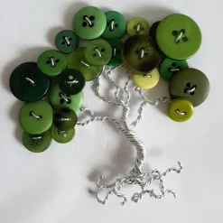 Mini Knopfbaum Geschenk/ Muttertag/ Personalisierter Bilderrahmen / Lebensbaum /Geschenkidee Mama