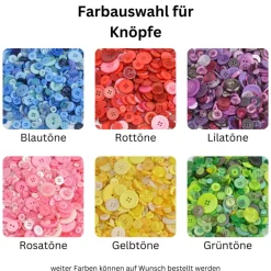 Mini Knopfbaum Geschenk zur Geburt / Personalisierter Bilderrahmen / Lebensbaum /Geburtsrahmen