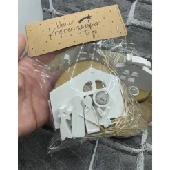 Mini Krippe | Weihnachten | Handgemacht | kleine Krippe