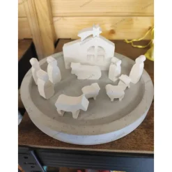 Mini Krippe mit Organzasäckchen