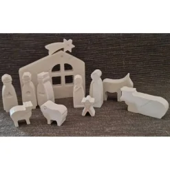 Mini Krippe mit Organzasäckchen