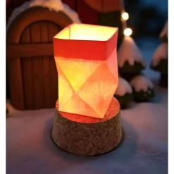 Mini Laterne Wichtellaterne Waldorf Art Zwergenlaterne für Jahreszeitentisch & Wichtelgarten