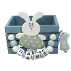 Mini Osterkorb Osternest Osterkiste mit Namen Junge Mädchen Ostern mit Farbwahl