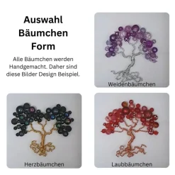 Mini Perlenbaum Geschenk – Personalisierter 3D Bilderrahmen als Lebensbaum zur Hochzeit