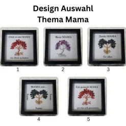 Mini Perlenbaum Geschenk/ Muttertag / Personalisierter Bilderrahmen / Lebensbaum /Geschenkidee Mama