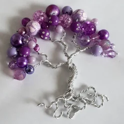 Mini Perlenbaum Geschenk zur Geburt / Personalisierter Bilderrahmen / Lebensbaum /Geburtsrahmen