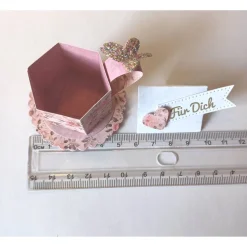 Mini Tassen Set mit Umschlag – Deko Minitasse als Gastgeschenk, Mitbringsel & Geldgeschenk