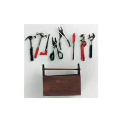 Mini Werkzeugkasten gefüllt 9-teiliges Set