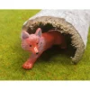 Miniatur Fuchs Deko – Perfekt für Puppenhaus, Basteln & Krippenbau – Länge 7,5 cm